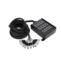 Adam hall k 12 c 10 - мультикор со стейдж-боксом, 12 x xlr возврат, 12 x 0.314 мм2, 10 м