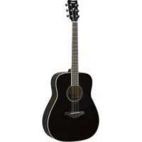Yamaha fg -ta bl  трансакустическая гитара, цвет black, корпус вестерн