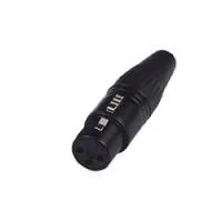Nordfolk ncx5003  кабельный разъем xlr female, черный, пластиковая крышка