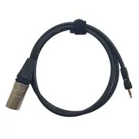 XLR3M-miniJackSt (black) 4 метра кабель (черный) GS-PRO