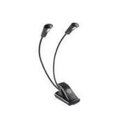 K&m 12243-000-55  подсветка для пюпитра. 2 led, лампы, чёрная, работает от 3 аа батареек