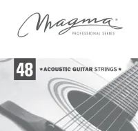 Magma Strings GA048PB - Струна одиночная для акустической гитары 48, Серия: Phosphor Bronze, Калибр: 48, Обмотка: фосфористая бронза.