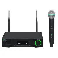 ECO by VOLTA U-1 (505.75)  Микрофонная радиосистема начального уровня с ручным динамическим микрофоном UHF диапазона с фиксированной частотой. True Diversity, Plug&play., 1pcs in box: 423x337x70 mm, 10 pcs in box: 435x370x354 mm, receiver size: 210x200x45