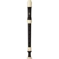 Yamaha yra-324b  блокфлейта альт, барочная апп, пластик abs, роттенбург, цвет черн дерево