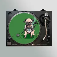 Stereo Slipmats Smoking Bulldog Green 2мм - Слипматы