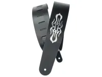 Planet Waves 25L-TRBB Ремень для гитары кожаный с логотипом, черный, TRIBAL BAND (Опт. упак 5 шт)