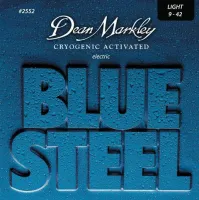 DM2552 Blue Steel Комплект струн для электрогитары, никелированные, 9-42, Dean Markley