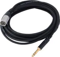 Cordial CFM 6 MV инструментальный кабель XLR male/джек стерео 6.3мм, 6.0м, черный
