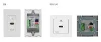 Kramer wp-789t/eu-80/86(w) передатчик hdmi, rs-232, ик, ethernet по витой паре hdbaset; поддержка 4к60 4:2:0, poe, исполнение в виде настенной панели, цвет белый