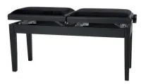 GEWA Piano bench Deluxe Double Black highgloss Банкетка для пианино двойная