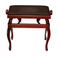 Hidrau bg200 cherry gloss (tc6)  банкетка, полированная вишня, бежевый бархат