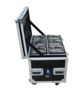 SILVER STAR YG-LED324E EVENTLITE/ETZ - SET 6 UNITS Комплект из 6 мобильных архитектурных прожекторов, 12 часов работы на аккумуляторе при полном режиме, DMX-512 - 3/4/5/10 каналов, авторежим, строб, диммер, RGB 12*Tri-color LED диодов, угол раскрытия луча