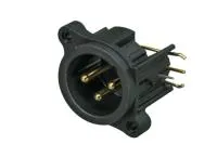 Neutrik NC3MAHR панельный разъем XLR female, горизонт. установка на ПП