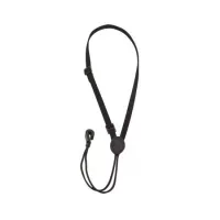 M22-BLK ремень "лямка" для укулеле, материалл хлопок, ширина 0,95 см, пластиковый крючек крепления к инструменту, регулировка длины до 56 см