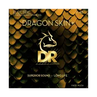 DR DEQ-9/46 - струны для электрогитары, Калибр: 9-46, Серия: DRAGON SKIN+™, Обмотка: никель, Покрытие: микротонкое