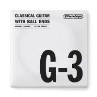 Dunlop dcy03gnb nylon treble ball ends g-3  струна g, 3я струна для клас гитары, нейлон, посер. медь