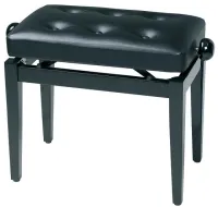 GEWA Piano Bench Deluxe Black Highgloss банкетка черная глянцевая сиденье искуственная кожа