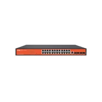 WI-PCMS528F-L3, управляемый коммутатор, PoE бюджет 370Вт, 24GE PoE, 4SFP+ 10G, Cloud