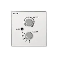 Ecler WPaVOL-SR-J- Настенная панель управления громкостью и выбором источника с входом стереоаудио miniJack 3,5 мм