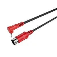ROXTONE SMDC120/1,5 Распаянный кабель , MIDI 5P- 3.5мм stereo mini Jack, (MC0025: 2х0,14mm, D<br> 5mm), 1.5м