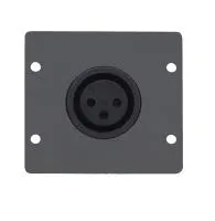 Модуль-переходник с разъема XLR розетка на контакты под пайку; цвет черный Kramer Electronics [WA-1XLF(B)]