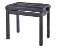HY-TM21-SATIN-BLACK Банкетка, матовый черный, искусственная кожа, Rin