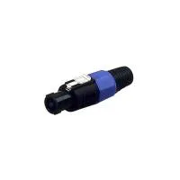 STAGG 0100H-Соединитель Speakon,Соединитель "спикон" 4 pins, цвет: чёрный