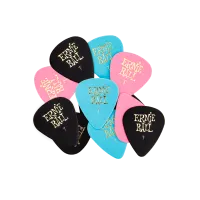 Ernie Ball 9176 медиатор из целлюлозы, тонкий 0,46 мм, цвета в ассортименте, 12 шт в упаковке.