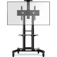Onkron TS1551-B - Стойка для дисплея с кронштейном 40"-70", мобильная, чёрная