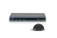 Микрофон с аудиопроцессором BIAMP [DevioSCR-25T] В комплекте: аудиопроцессор (хаб) SCR-25(Bluetooth)– 1 шт. + настольный микрофон DTM-1 – 1 шт.: технология Beamtracking™;3 зоны по 120°; 3хLED mute индикаторы; 2хRJ45(доп. DTM-1 по daisy-chain-макс.2 мик.)