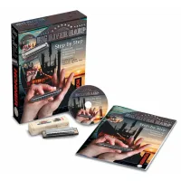 HOHNER Step by Step(M91404) -Самоучитель игры на блюзовой гармошке ,включает в себя компакт-диск,самоучитель Steve Baker,губную гармошку Big River Harp,упакован в большую подарочную коробку.