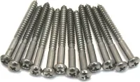 FENDER SCREW 4 X 1-1/4 (12) набор винтов (12 шт.) для крепления звукоснимателей на бас-гитары