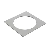 Kondator 935-PF01- Металлическая рамка для 1 встраиваемой розетки серии Powerdot, серебристая