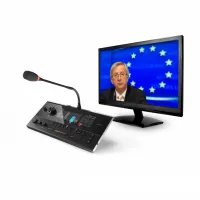 Televic lingua id-mm. пульт переводчика серии plixus multimedia, выход hdmi. микрофон / гарнитура отдельно