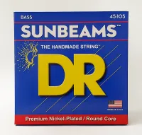 DR NMR-45 - струны для 4-струнной бас-гитары, Калибр: 45-105, Серия: SUNBEAM™, Обмотка: никелированая сталь, Покрытие: нет