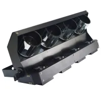 STAGE4 DRUM LIGHT4 Cветовой эффект на основе четырех зеркальных отражателях типа “Барабан” и четырех световых источниках, источник света - 10WхR+10WхG+10WхB+10WхW CREE LED, DMX-512 – 1, 10 кан., Master-slave/Auto/Sound, строб, мощность 800 Вт, 520х140x230