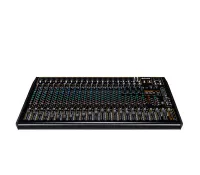 RCF F 24XR Микшерный пульт, 18 микрофонных входов, 4 стерео входа, 3 AUX + FX посыл, процессор эффектов, компрессор на шести микрофонных входах, 3-полосн. полупараметр./3-полосн. EQ, USB вход/выход, мастер выход XLR, две подгруппы, MUTE, PFL, фэйдеры 60 м