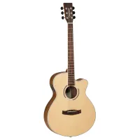 TANGLEWOOD DBT SFCE BW электроакустичкская гитара, тип корпуса - Super Folk с вырезом и электроникой Tanglewood EX4 EQ System, в