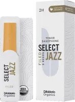 Трости для тенор-саксофона d'addario organic select jazz filed orsf05tsx2h - трость из толстой заготовки c подрезкой с утолщенным сердцем для саксофона тенор силой 2 сильная. цена за упаковку из 5 штук