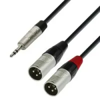 Adam Hall K4 YWMM 0300  аудиокабель 3,5 Jack stereo-2 x XLR(М), REAN, 3м
