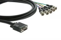 Переходный мониторный кабель VGA (HD15) [92-1105025] Kramer Electronics C-GF/5BM-25 VGA (Розетка) на 5 BNC (Вилки), 75 Ом, 7.6 м