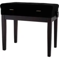 GEWA Piano Bench Deluxe Rosewood Matt банкетка матовый палисандр прямые ножки верх черный