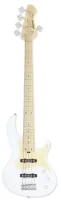 ARIA RSB-618/5 WH - 5-ти струнная бас-гитара, 24 лада, корпус: липа, гриф: клён, на болтах, накладка: клён, звукосниматели: SS OJ-5, регулировки: громкость, тон, баланс, цвет WH (White)