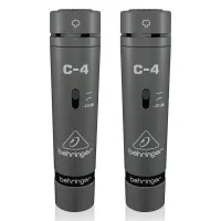 BEHRINGER C-4 комплект из 2-х кардиоидных конденсаторных микрофонов, включает планку с держателями, ветрозащиту, кейс
