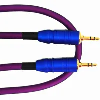 True magic TEMN008/1M Кабель инструментальный  Jack 3.5 - Jack 3.5, стерео, 1м, 6.5мм, фиолетовый