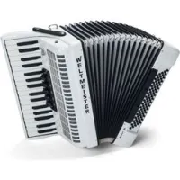 Weltmeister achat 80 34/80/ iii/ 5/3 wh  аккордеон 3/4, белый, ремни и кейс в комплекте