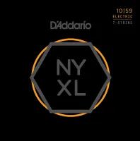NYXL1059 NYXL Комплект струн для 7-струнной электрогитары, Regular Light, 10-59, D'Addario