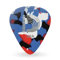 PLANET WAVES 1CBUP6-10 10 PICK CELLULOID BUPEARL HEAVY набор из 10-ти медиаторов, жесткие, цвет синий перламутровый