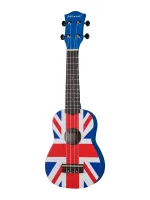 UK-300-21-YG Укулеле сопрано, с рисунком Union Jack, Mirra