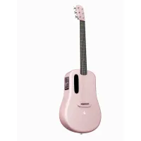 Lava me 3 38 pink  трансакустическая гитара с чехлом, 38", цвет розовый